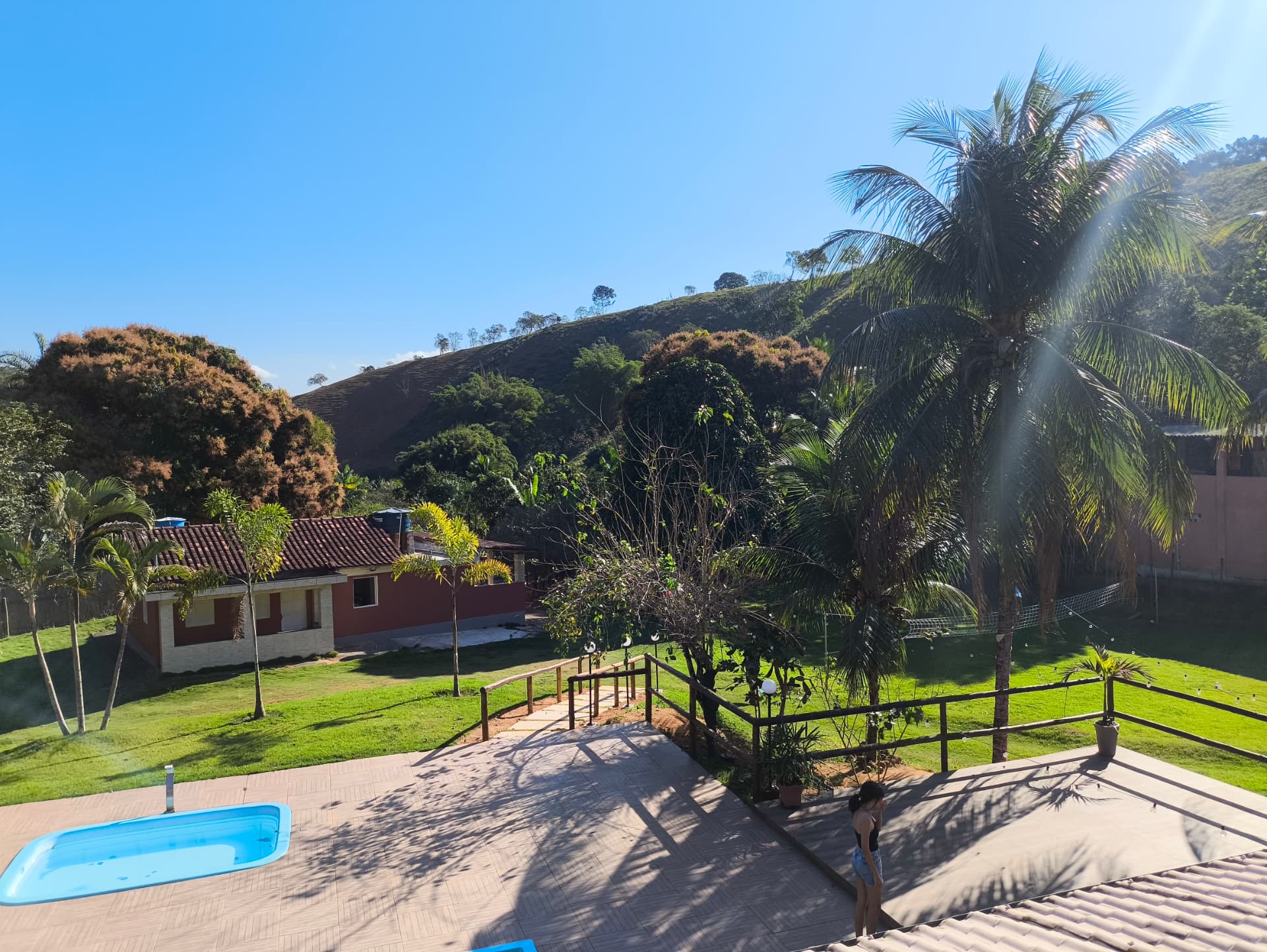 Vista das montanhas a partir do sítio